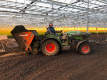 Inrijden van de Hoognutriénten compost van Orgapower